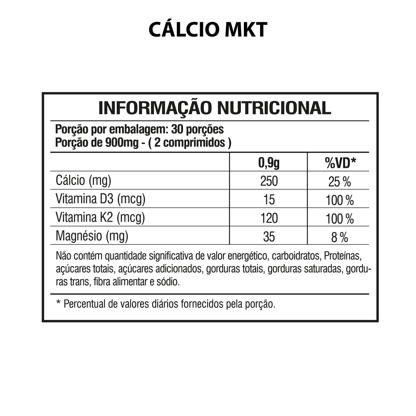 Cálcio + MDK